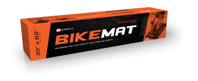 SuperMats Bike Mat 36” X 48” Heavy Duty Vinyl